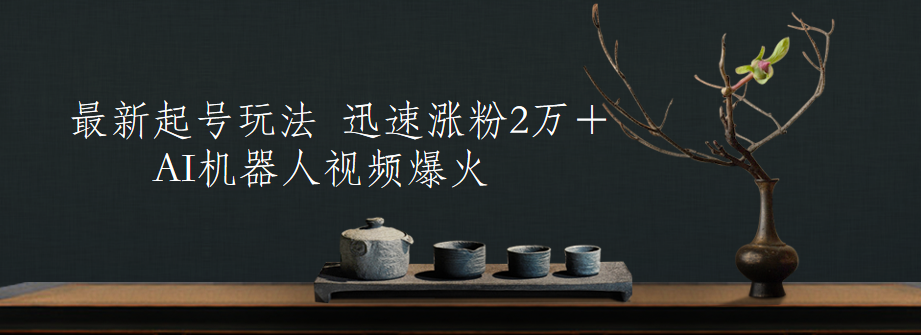 最新起号玩法，AI机器人视频爆火，迅速涨粉2万＋-翌晨科技网
