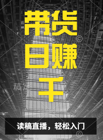 视频号技术直播带货， 会读稿就行，小白日入1000+-翌晨科技网