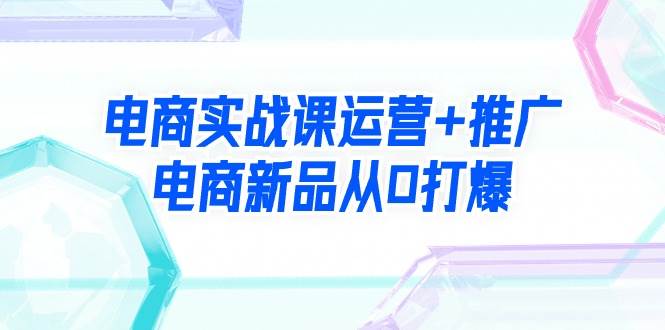 电商实战课运营+推广，电商新品从0打爆（99节视频课）-翌晨科技网