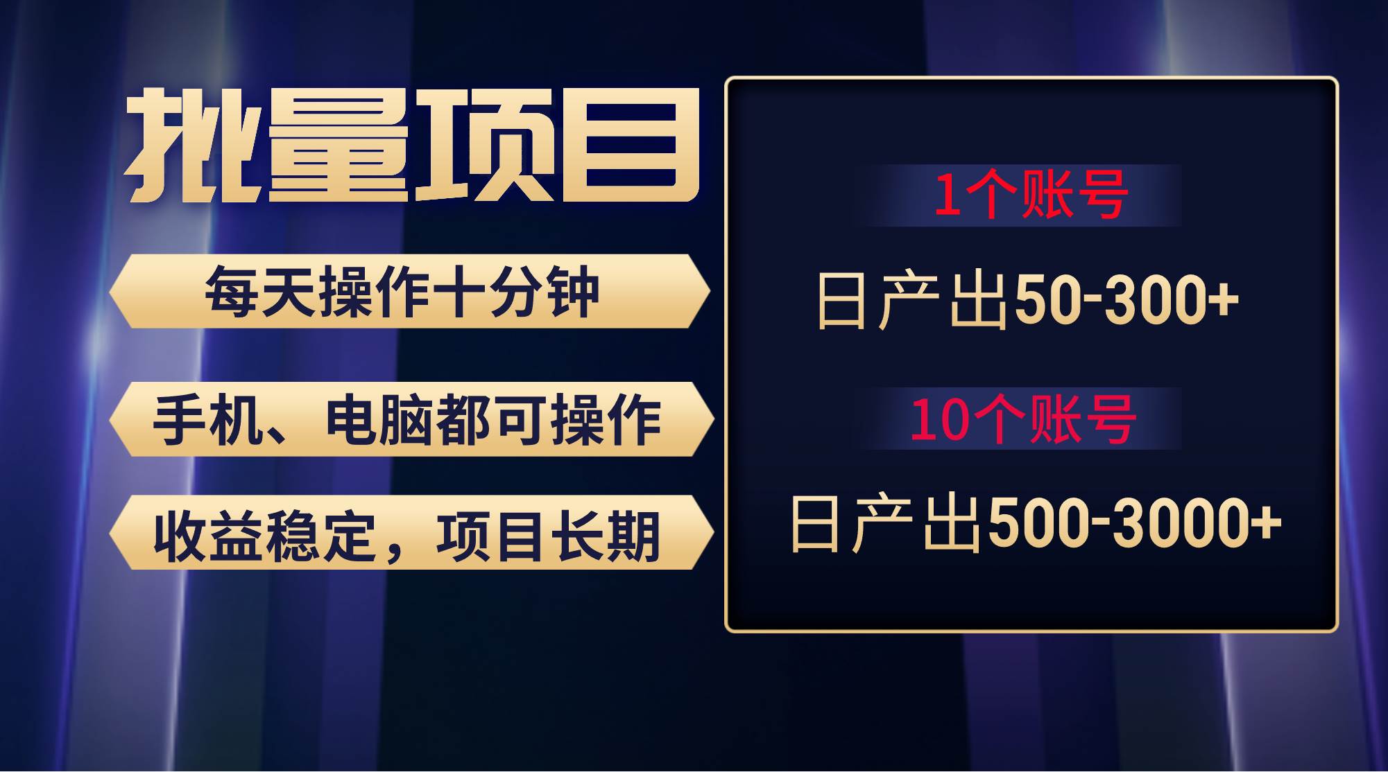 红利项目稳定月入过万，无脑操作好上手，轻松日入300+-翌晨科技网