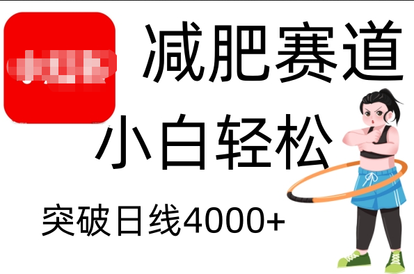 小红书减肥赛道,小白轻松日利润4000+-翌晨科技网