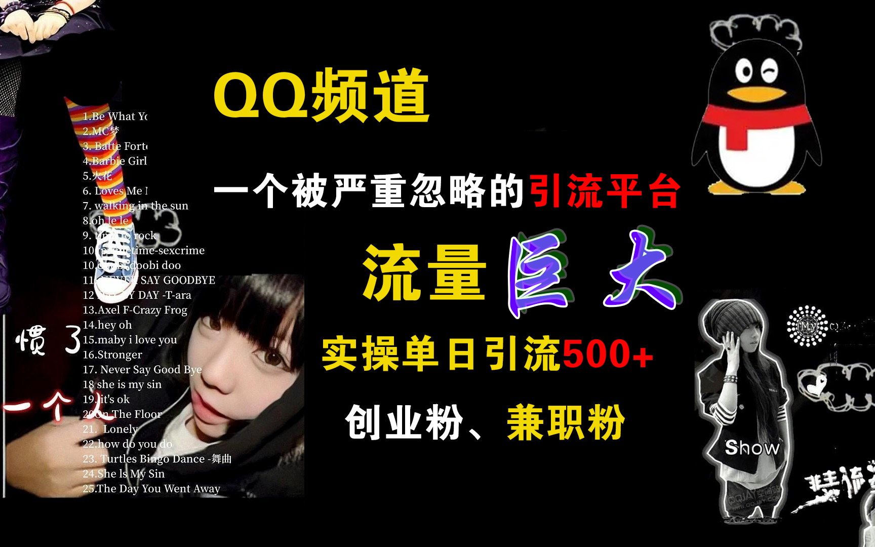QQ频道，一个被严重忽略的引流平台，流量巨大，实操单日引流500+创业粉、兼职粉-翌晨科技网