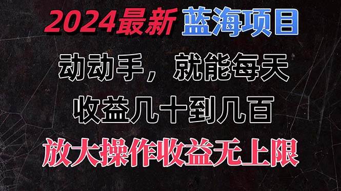 有手就行的2024全新蓝海项目，每天1小时收益几十到几百，可放大操作收...-翌晨科技网