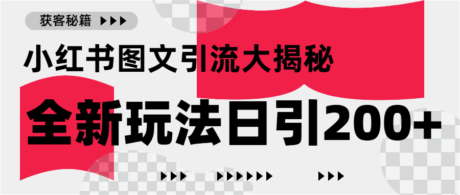 小红书图文引流，只需一张图片即可撬动百万流量，日引200+创业粉-翌晨科技网