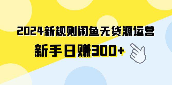 2024新规则闲鱼无货源运营新手日赚300+-翌晨科技网