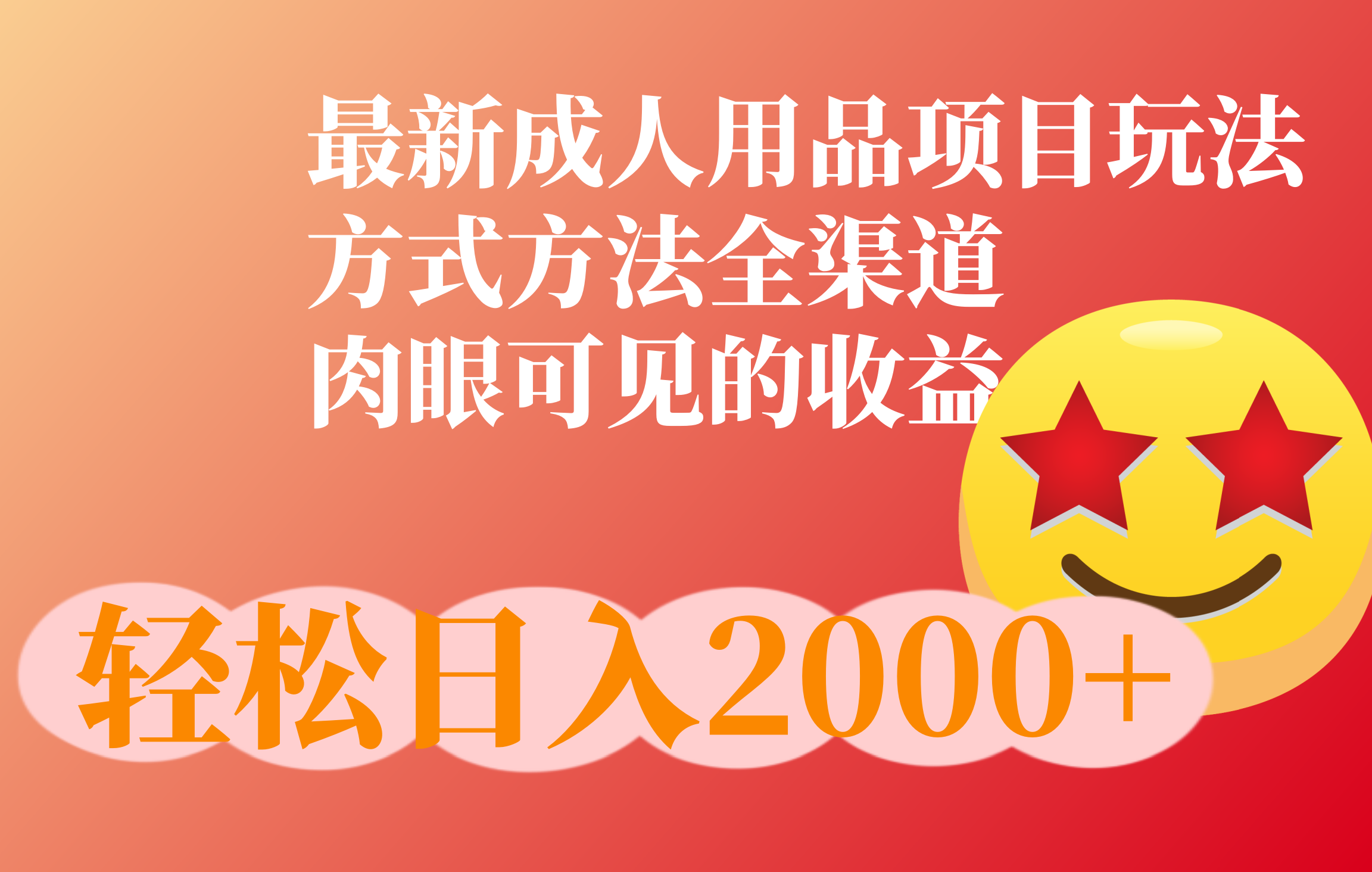 成人用品项目最新玩法，方式方法全渠道-翌晨科技网