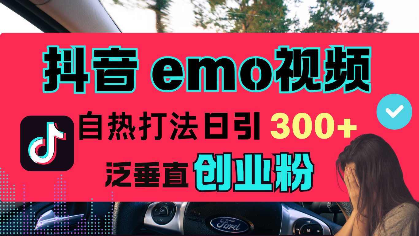 抖音“EMO视频”自热流打法,日引300+泛垂直创业粉-翌晨科技网