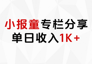 小报童专栏分享，当日收入1K+-翌晨科技网