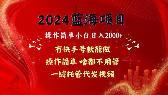 2024蓝海项目，网盘拉新，操作简单小白日入2000+，一键托管代发视频，...-翌晨科技网