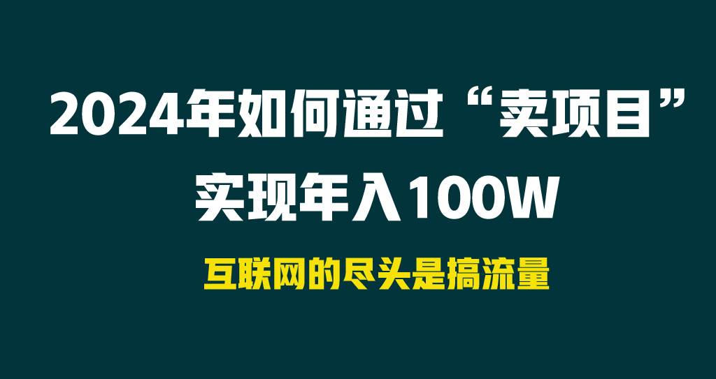 2024年如何通过“卖项目”实现年入100W-翌晨科技网