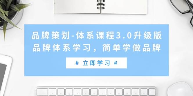 品牌策划-体系课程3.0升级版，品牌体系学习，简单学做品牌（高清无水印）-翌晨科技网