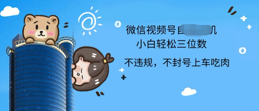 2024最新微信视频号挂机小白可上手，轻松日入三位数-翌晨科技网