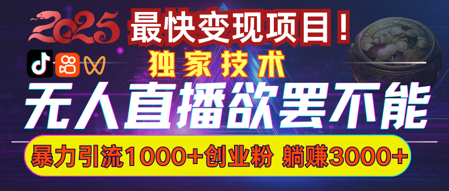 欲罢不能的无人直播引流,超暴力日引流1000+高质量精准创业粉-翌晨科技网
