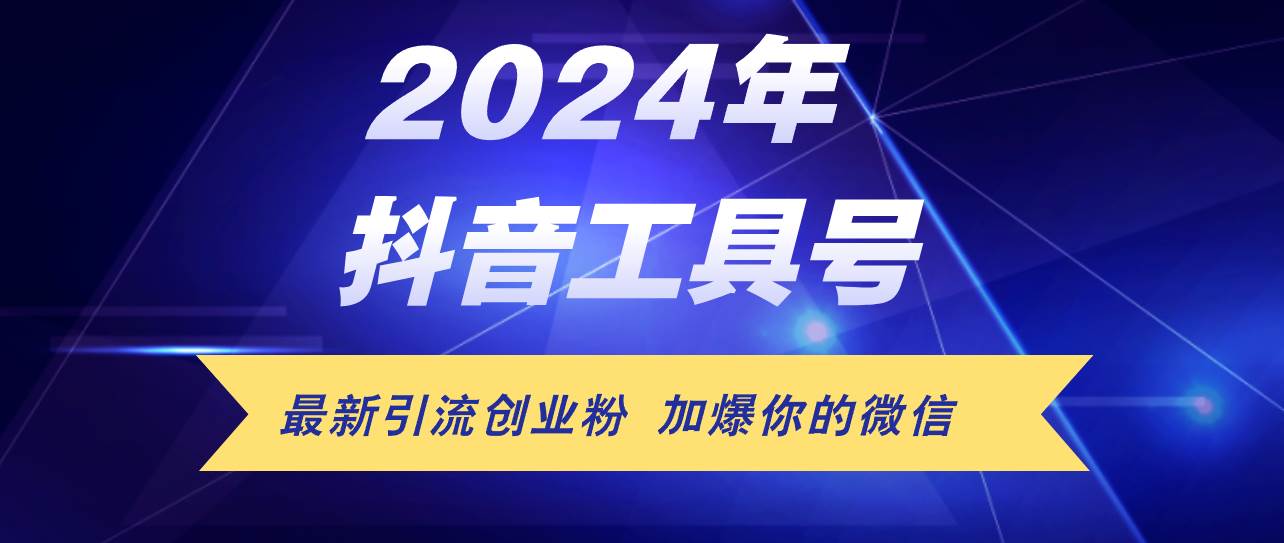 24年抖音最新工具号日引流300+创业粉，日入5000+-翌晨科技网