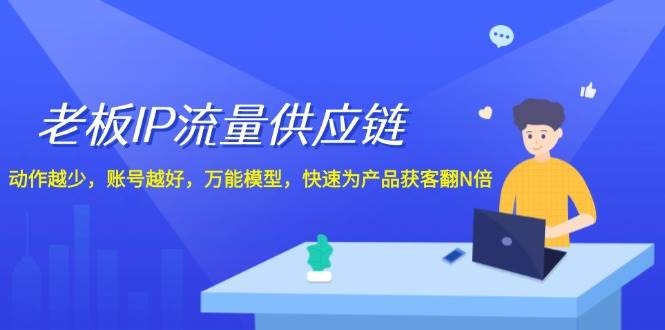 老板 IP流量 供应链，动作越少，账号越好，万能模型，快速为产品获客翻N倍-翌晨科技网
