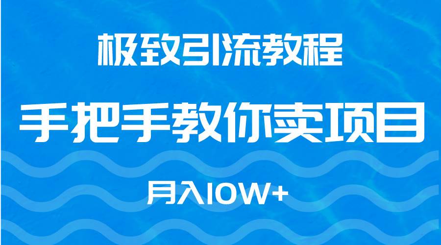 极致引流教程,手把手教你卖项目,月入10W+-翌晨科技网