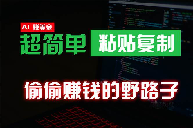 偷偷赚钱野路子,0成本海外淘金,无脑粘贴复制 稳定且超简单 适合副业兼职-翌晨科技网