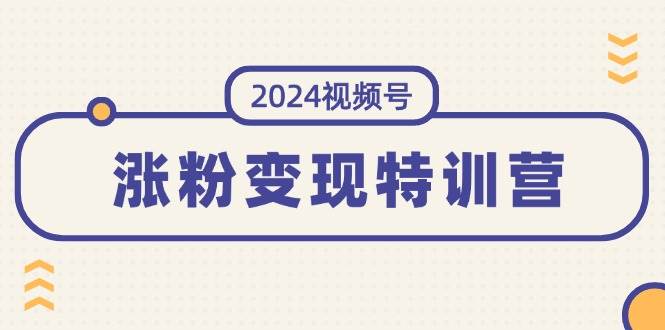 2024视频号-涨粉变现特训营：一站式打造稳定视频号涨粉变现模式（10节）-翌晨科技网