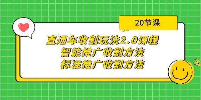 直通车收割玩法2.0课程：智能推广收割方法+标准推广收割方法（20节课）-翌晨科技网