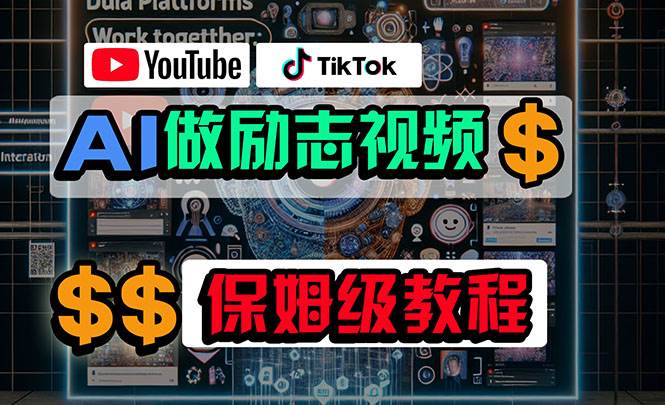 利用AI制作励志视频,在YouTube和TikTok赚钱,小白可做(附工具)-翌晨科技网