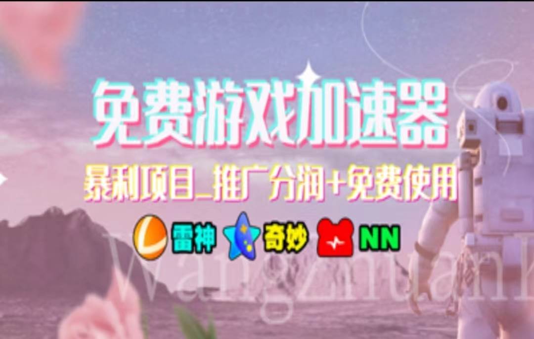 暑假风口项目，加速器拉新，轻松日入1000＋，有手就行，老奶奶都会-翌晨科技网