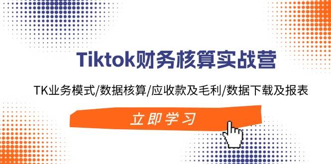 Tiktok财务核算实战营：TK业务模式/数据核算/应收款及毛利/数据下载及报表-翌晨科技网