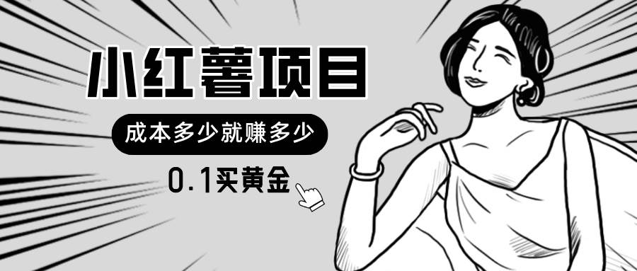 小红薯暴力项目,0.1买黄金。操作简单,日入无上限,可无限扩大。-翌晨科技网