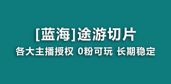 抖音途游切片,龙年第一个蓝海项目,提供授权和素材,长期稳定,月入过万-翌晨科技网