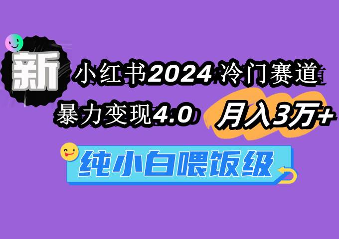 小红书2024冷门赛道 月入3万+ 暴力变现4.0 纯小白喂饭级-翌晨科技网