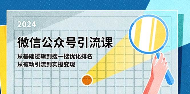 微信公众号实操引流课-从基础逻辑到搜一搜优化排名，从被动引流到实操变现-翌晨科技网