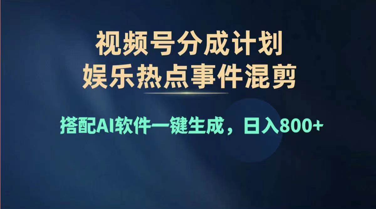 2024年度视频号赚钱大赛道，单日变现1000+，多劳多得，复制粘贴100%过...-翌晨科技网