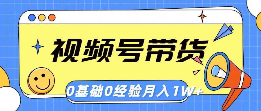 视频号轻创业带货,零基础,零经验,月入1w+-翌晨科技网