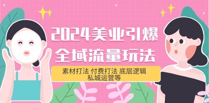 2024美业-引爆全域流量玩法，素材打法 付费打法 底层逻辑 私城运营等(31节)-翌晨科技网