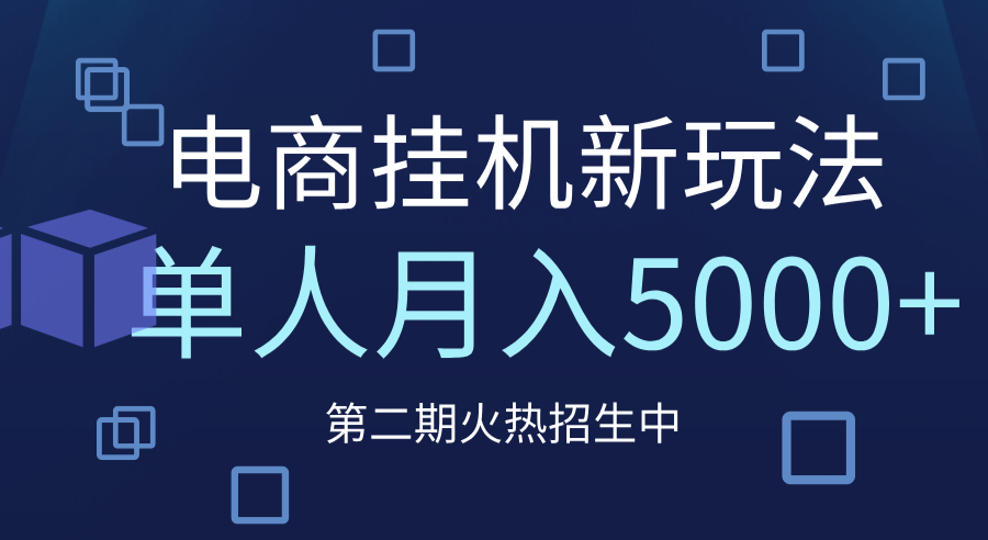 电商平台挂机新玩法,单人月入5000+攻略-翌晨科技网