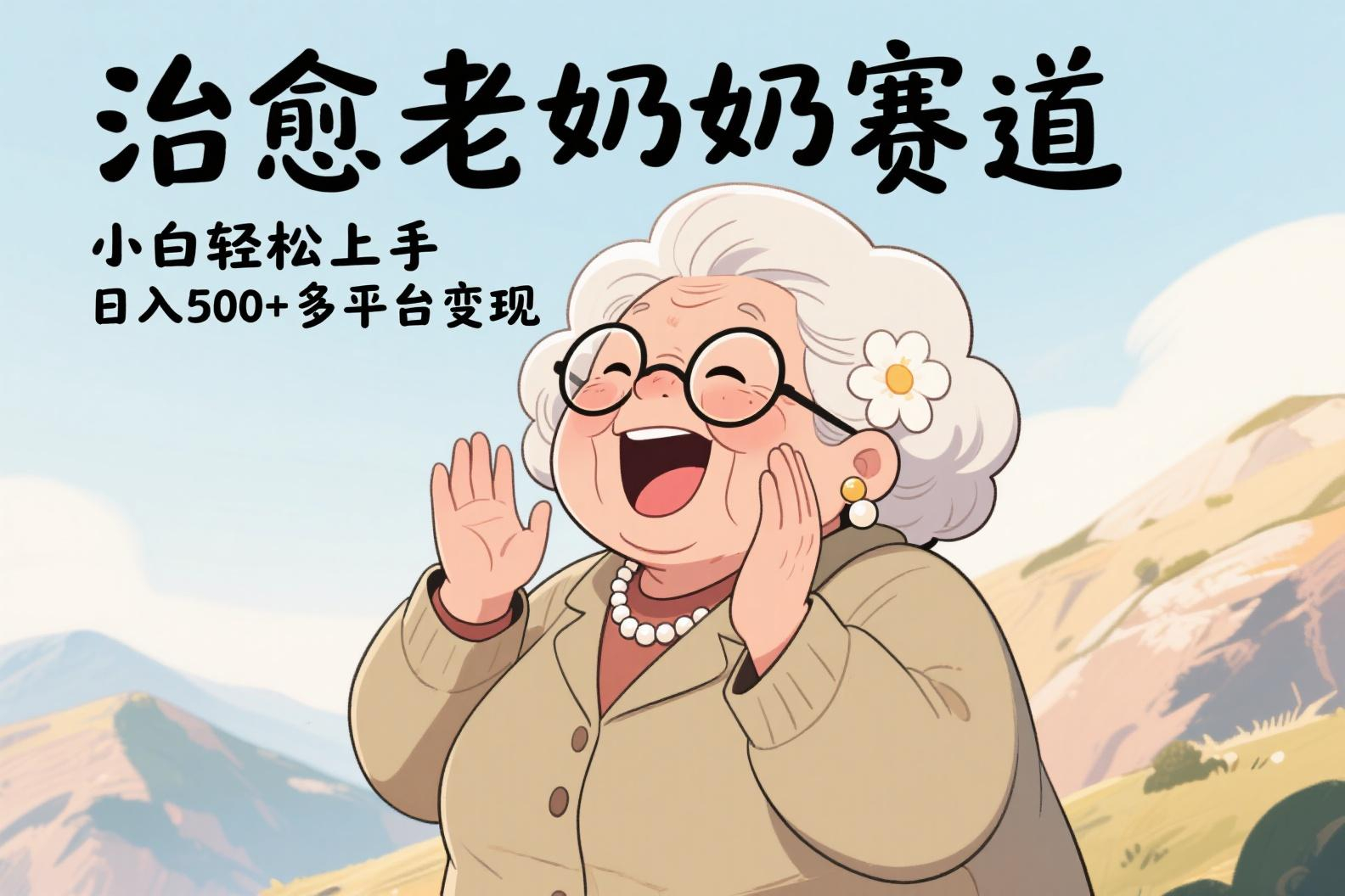 视频号治愈老奶奶赛道,小白轻松上手,日入500+多平台变现-翌晨科技网