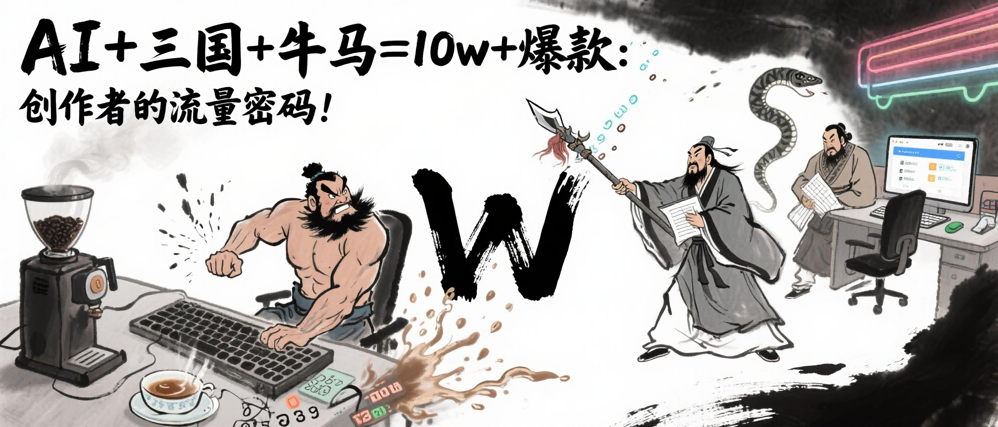 AI+三国+牛马=10w+爆款:创作者的流量密码!-翌晨科技网