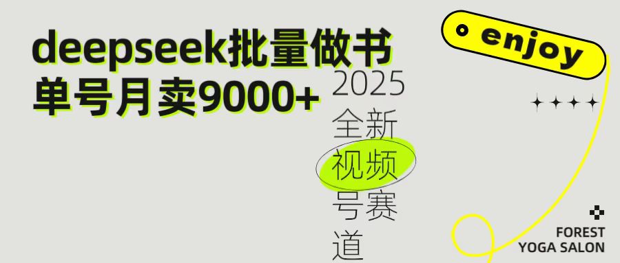 2025最新视频号项目 如何用Deepseek快速批量制作书单号 日入1000+-翌晨科技网