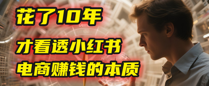 我花了10年,才看透小红书电商赚钱的2个字:本质-翌晨科技网