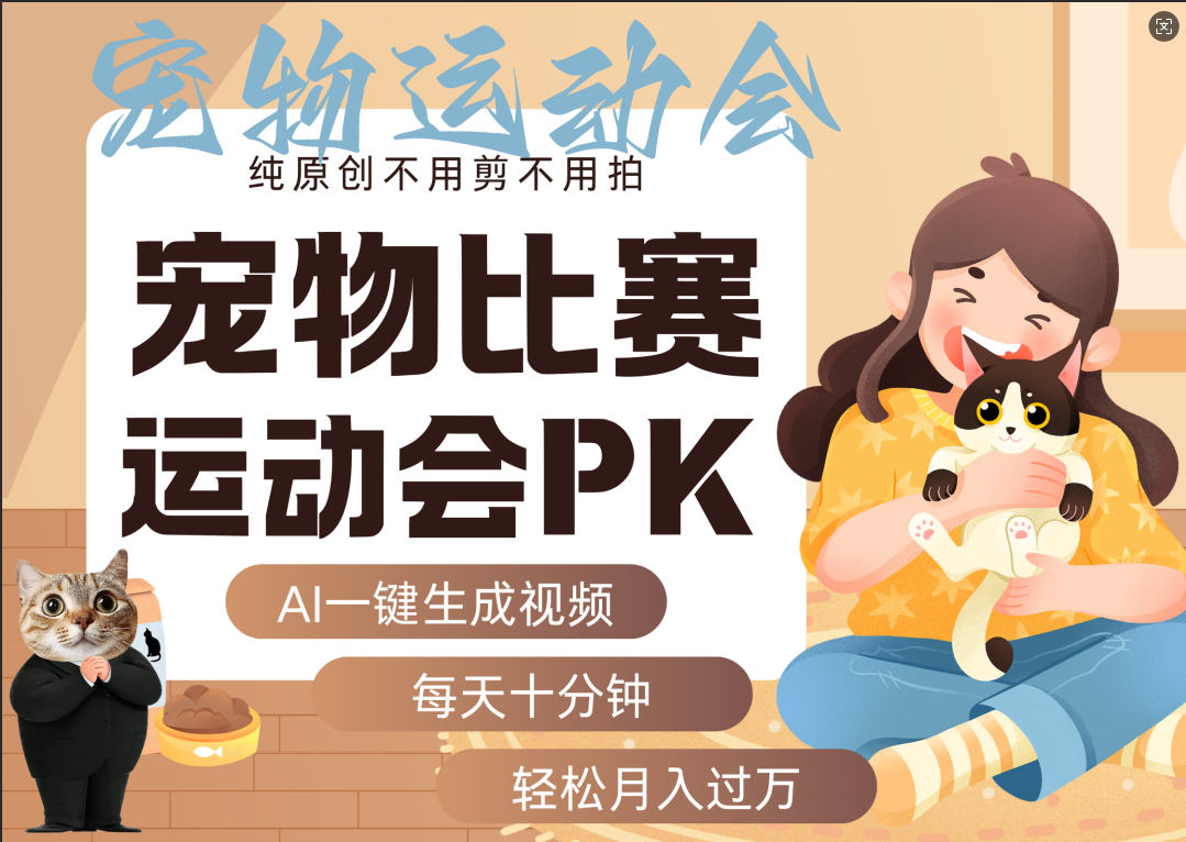 AI萌宠运动员跳水 射击 篮球 足球比赛 每天十分钟 附详细提示词文案库 代替做素材 卖提示词 卖虚拟资料 卖宠物产品 做宠物私人定制产品 带徒弟 带陪跑 卖课 创作者分成 月入5W+-翌晨科技网