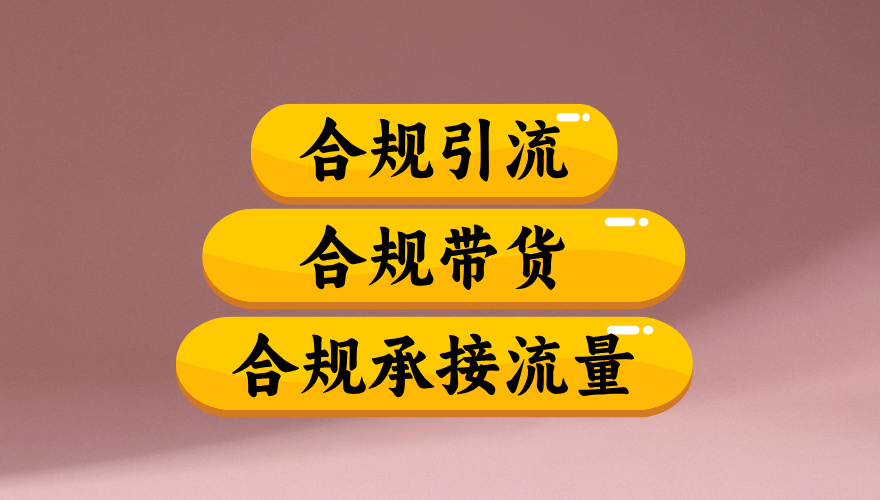 合规引流、合规并且高效地做带货、合规承接流量（揭秘）-翌晨科技网