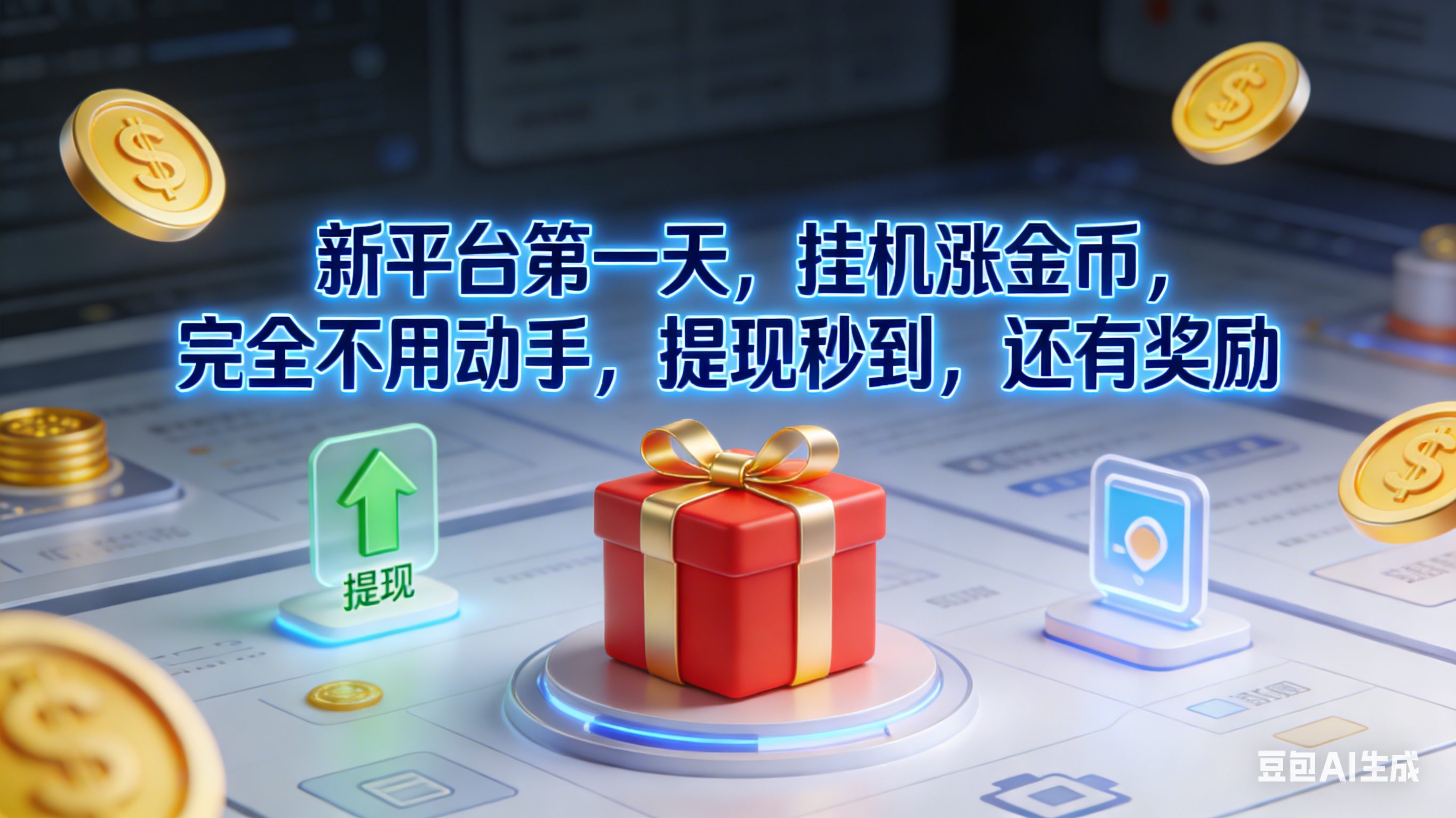 新平台第一天，挂机涨金币，完全不用动手，提现秒到，还有奖励-翌晨科技网