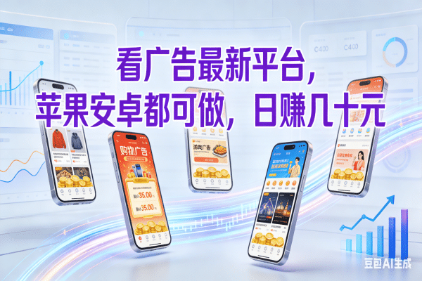看广告最新平台，苹果安卓都可做，日赚几十元-翌晨科技网