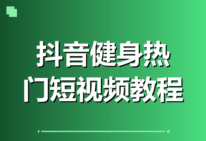 居家健身燃脂塑形精选课：力量训练+独家技巧，适合抖音商单与私域引流-翌晨科技网