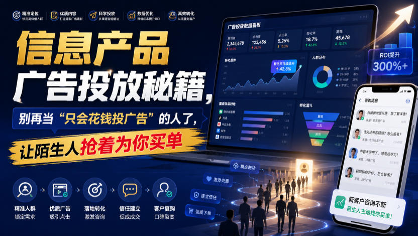 信息产品广告投放秘籍，别再当“只会花钱投广告”的人了，让陌生人抢着为你买单【原创双语字幕】-翌晨科技网