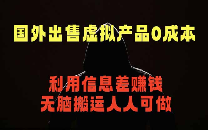 （18598期）国外网站出售虚拟商品，人人可做，只需简单上传，不用引流，最简单得网赚项目-翌晨科技网