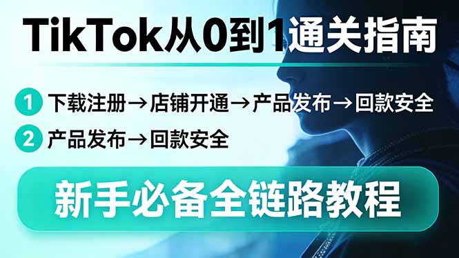（17691期）TikTok从0到1通关指南：下载注册→店铺开通→产品发布→回款安全，新手必备全链路教程-翌晨科技网