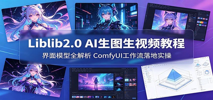 Liblib2.0 AI生图生视频教程：界面模型全解析，ComfyUI工作流落地实操-翌晨科技网