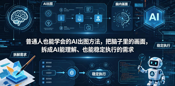 普通⼈也能学会的AI出图⽅法，把脑子里的画面，拆成AI能理解、也能稳定执行的需求【文档】-翌晨科技网