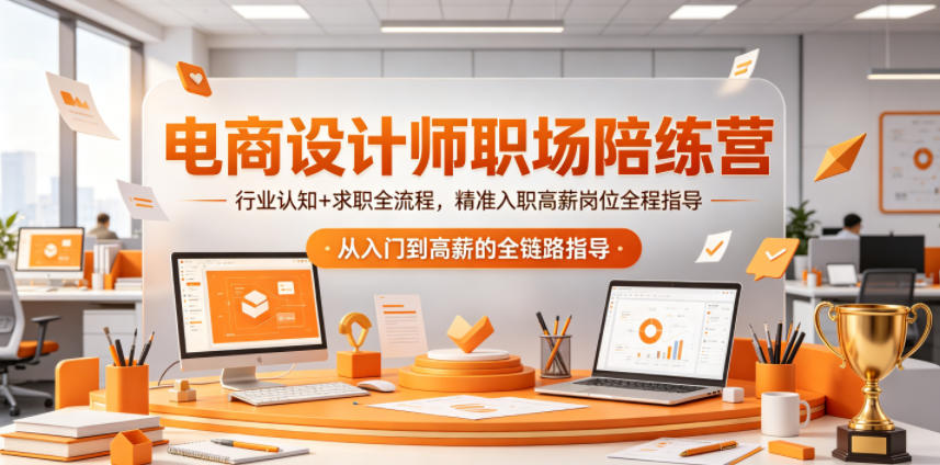 电商设计师职场陪练营，行业认知+求职全流程，精准入职高薪岗位全程指导-翌晨科技网