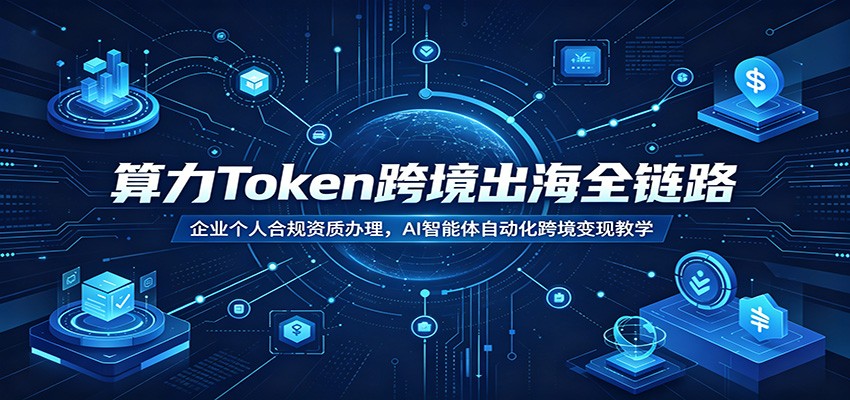算力Token跨境出海全链路：企业个人合规资质办理，AI智能体自动化跨境变现教学-翌晨科技网
